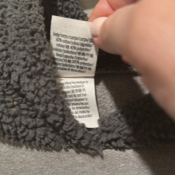 PINK Victoria's Secret sherpa hoodie sz Lg - Picture 7 of 7